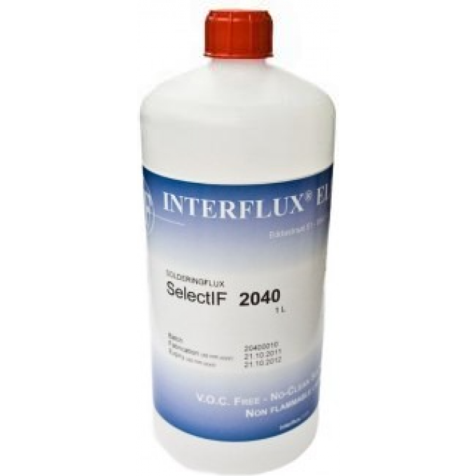 Флюс безотмывочный INTERFLUX Select IF 2040 ORL0 жидкий 1л IF-2040
